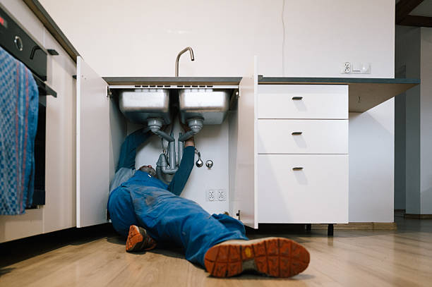 Professional Drain Cleaning technician working in Homer, MI